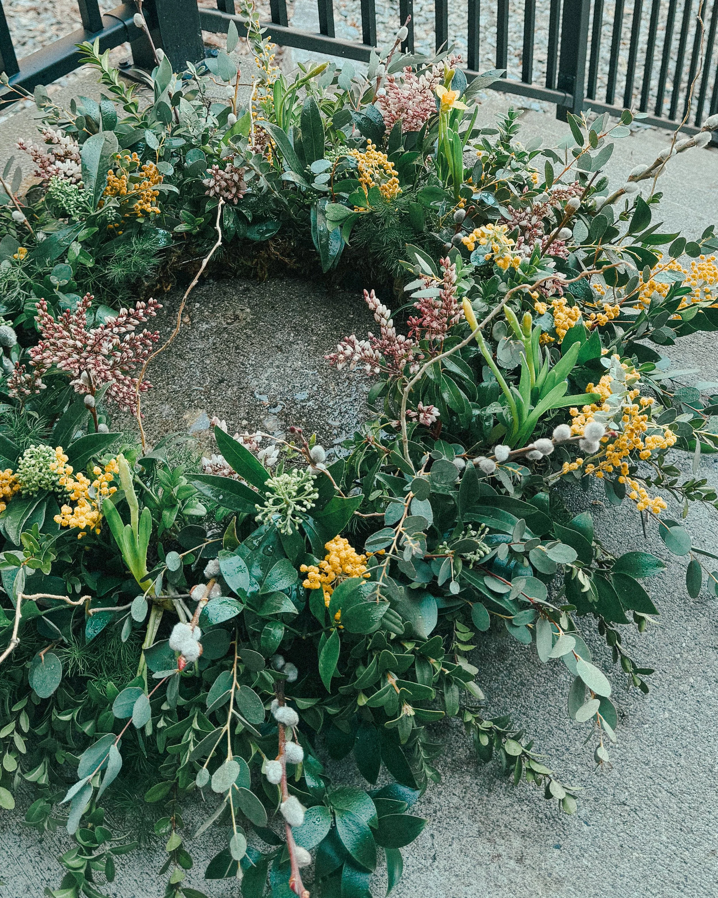 Spring Living Wreath