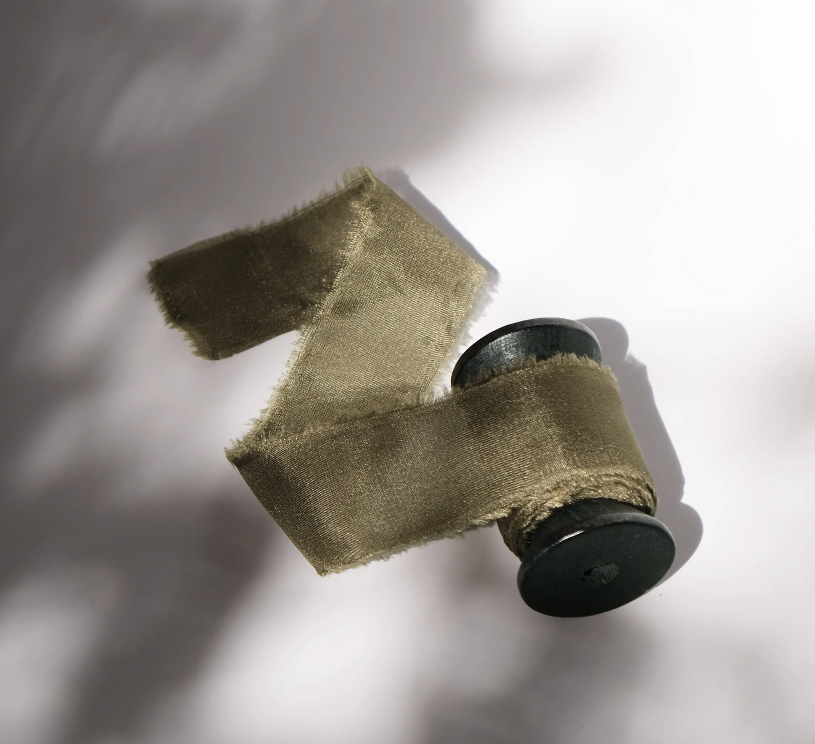 Habotai Silk Ribbon - Moss.png