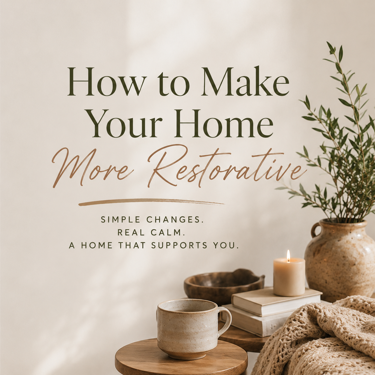 🏠How to Make Your Home More Restorative.