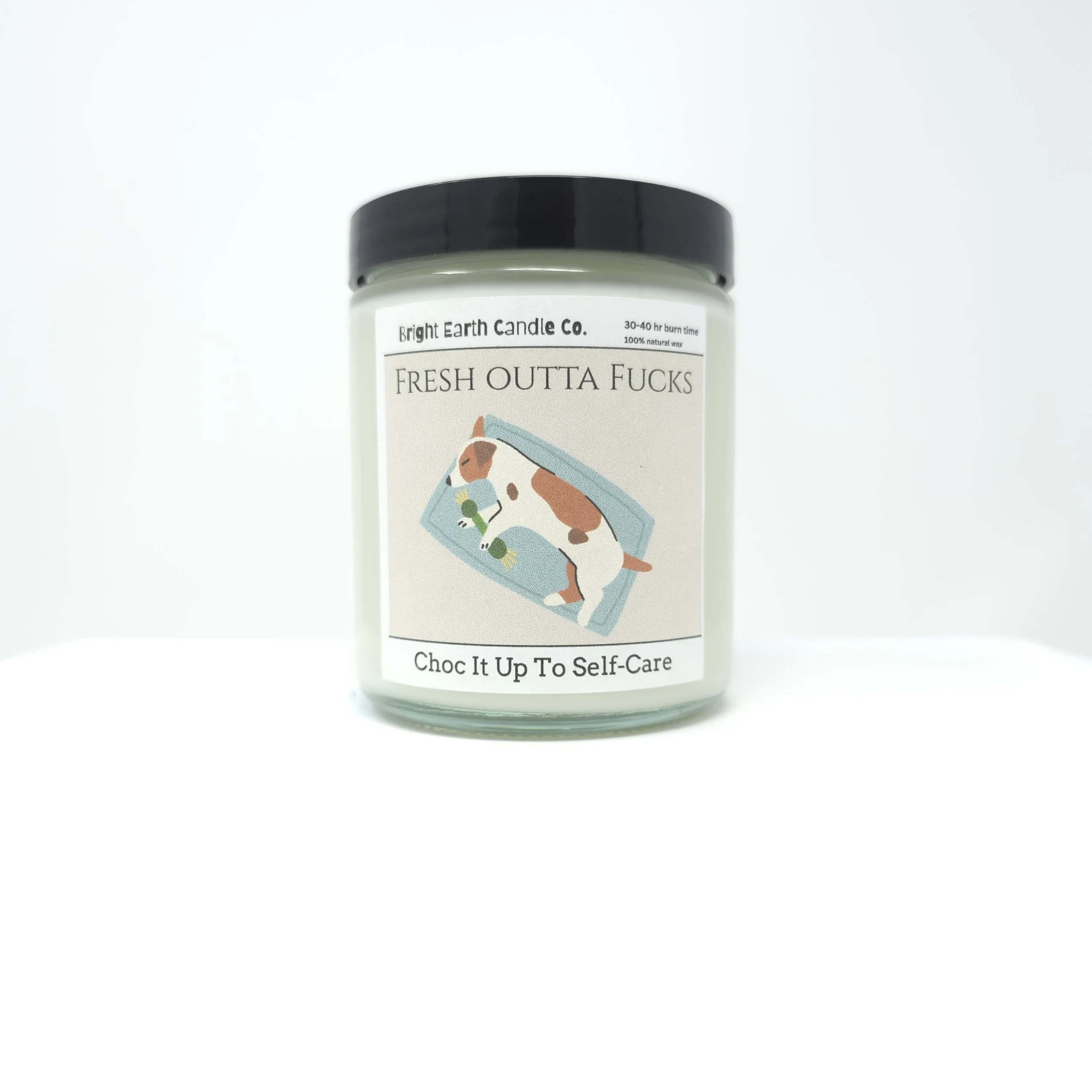 Chocolate Candle with soy wax.