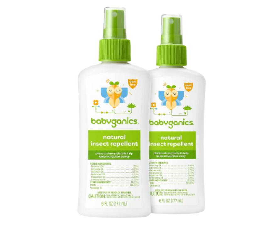 Babyganics Insect Spray, 6oz, 2 pack, Made with Plant and Essential Oils