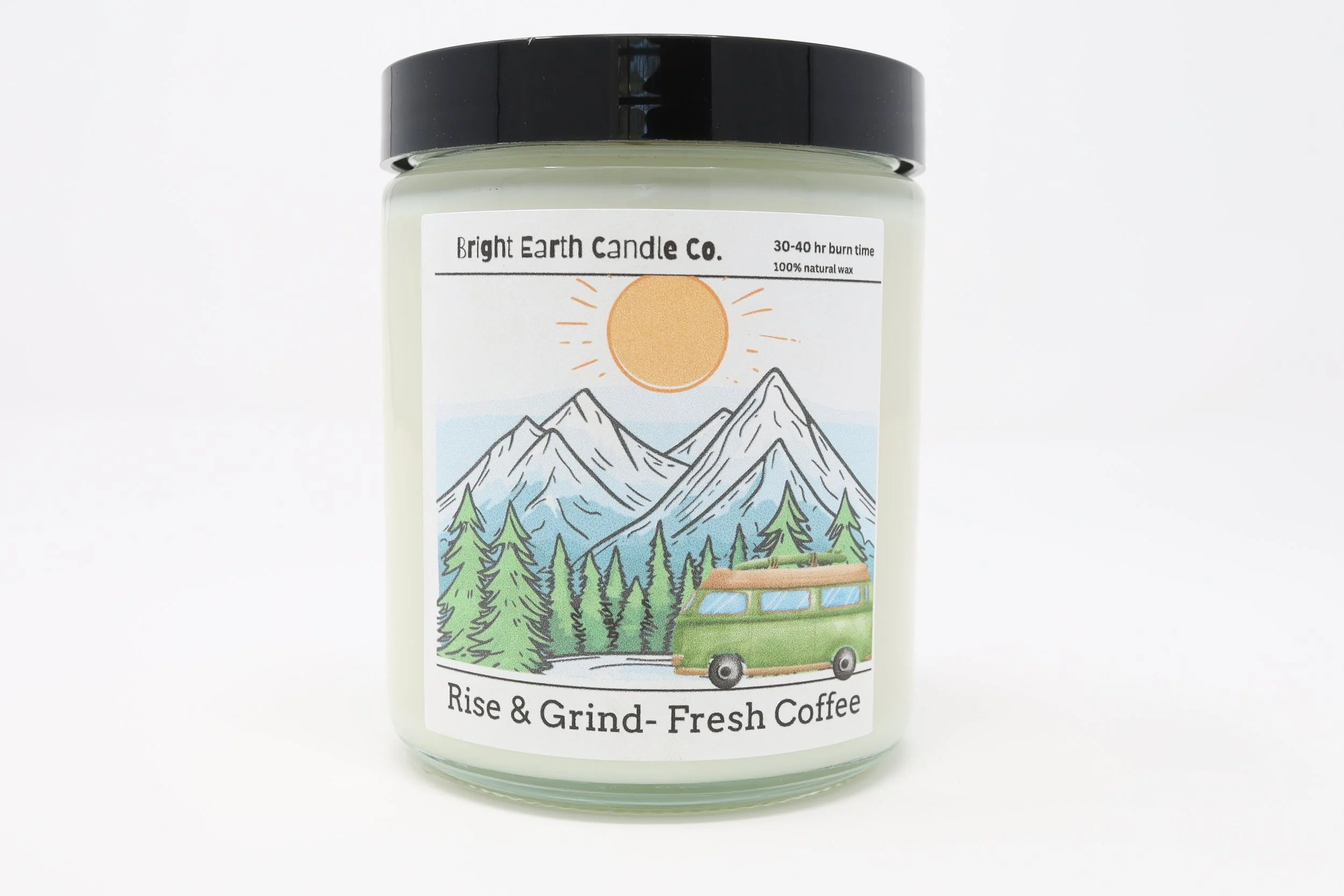 Rise & Grind – Fresh Coffee | Candle for Energy & Focus🖤☕