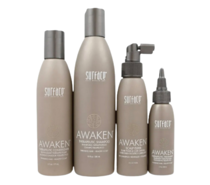 Awaken Kit: Shampoo, Conditioner, Scalp Elixir and Therapeutic Treatment - for Thinning Hair, Hair Loss and Thickening