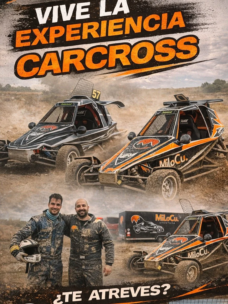 🚗💨 Vive la experiencia Carcross con MiLoCu Aventura
Barro, gas y adrenalina en estado puro.

📅 Todos los meses abrimos nuevas fechas
💬 Preg&uacute;ntanos sin compromiso y reserva tu plaza.

👉 &iquest;Te lo vas a perder?

#MiLoCuAventura #Carcros