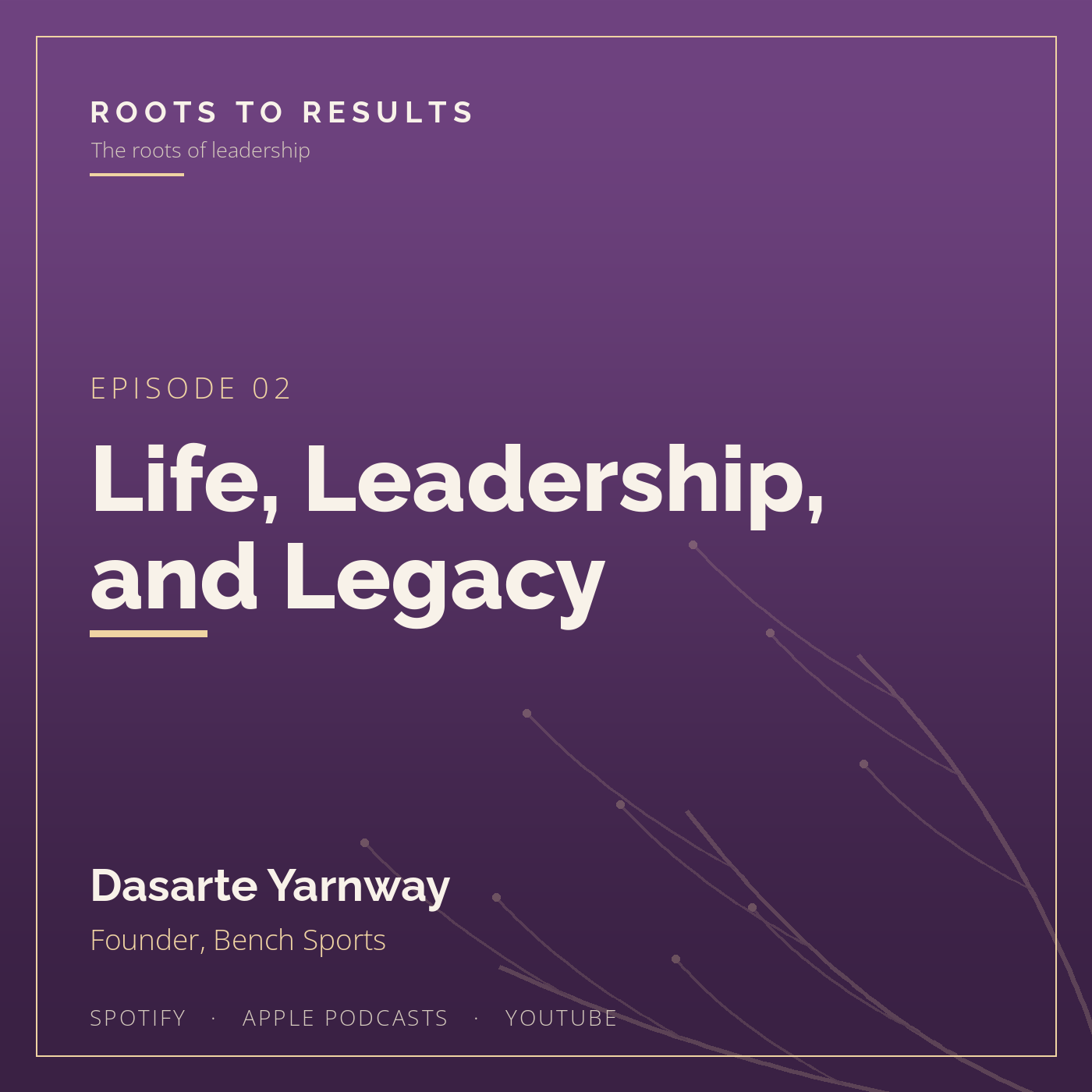Episode 2 - Life, Leadership, and Legacy with Dasarte Yarnway