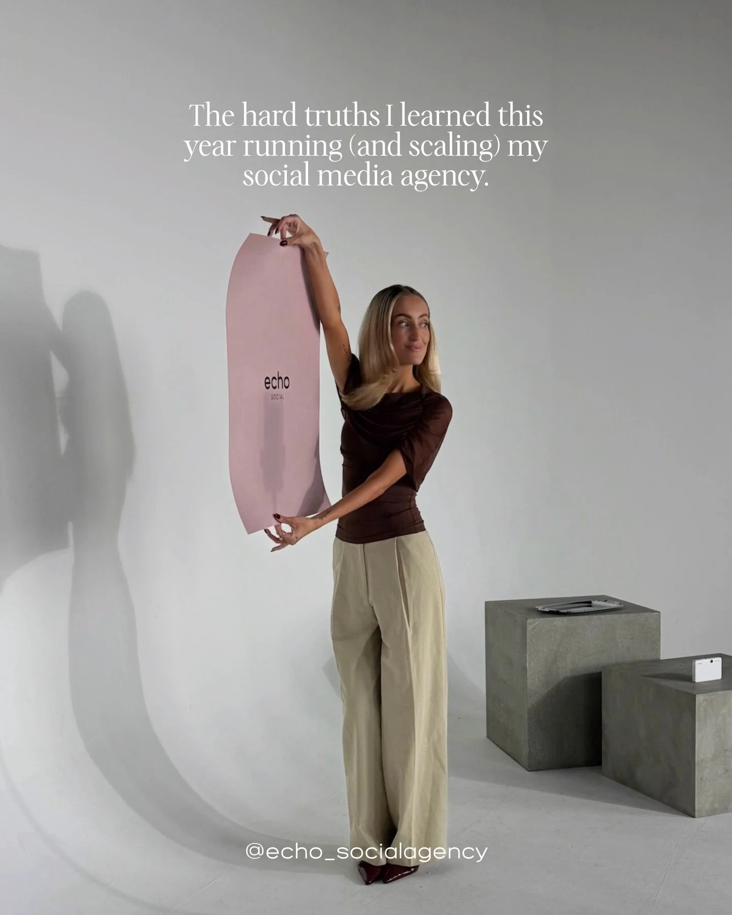 No gatekeeping here. Sharing my HONEST reflection on the toughest lessons I&rsquo;ve learned this year as @echo_socialagency experienced rapid growth. 🤍