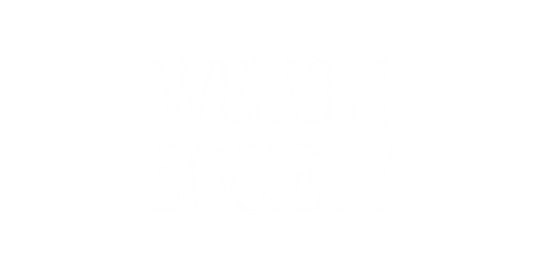 Text that reads 'WELLTH SOCIETY' in a stylized font.