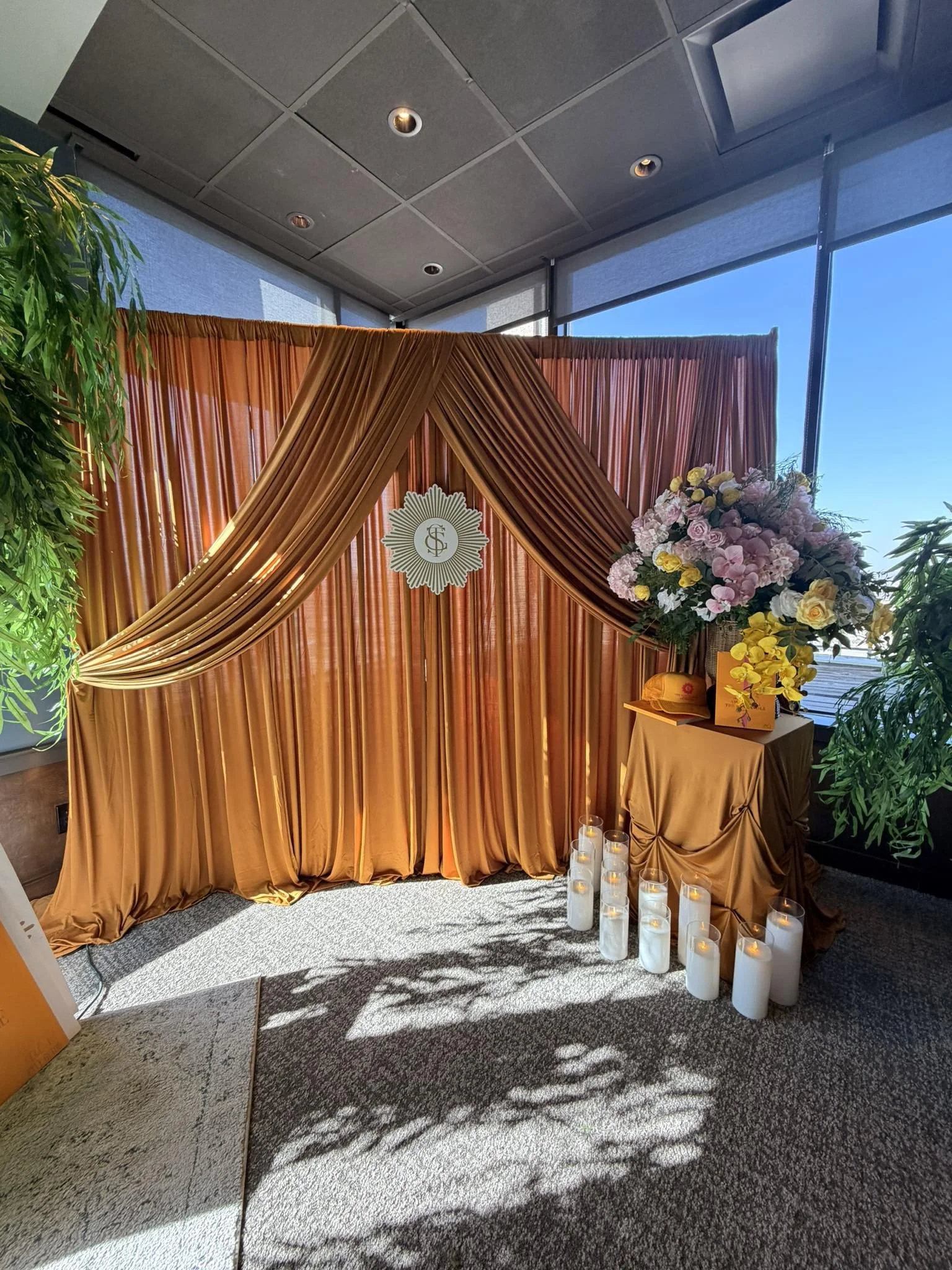 Yellow Draping by Bella Luna