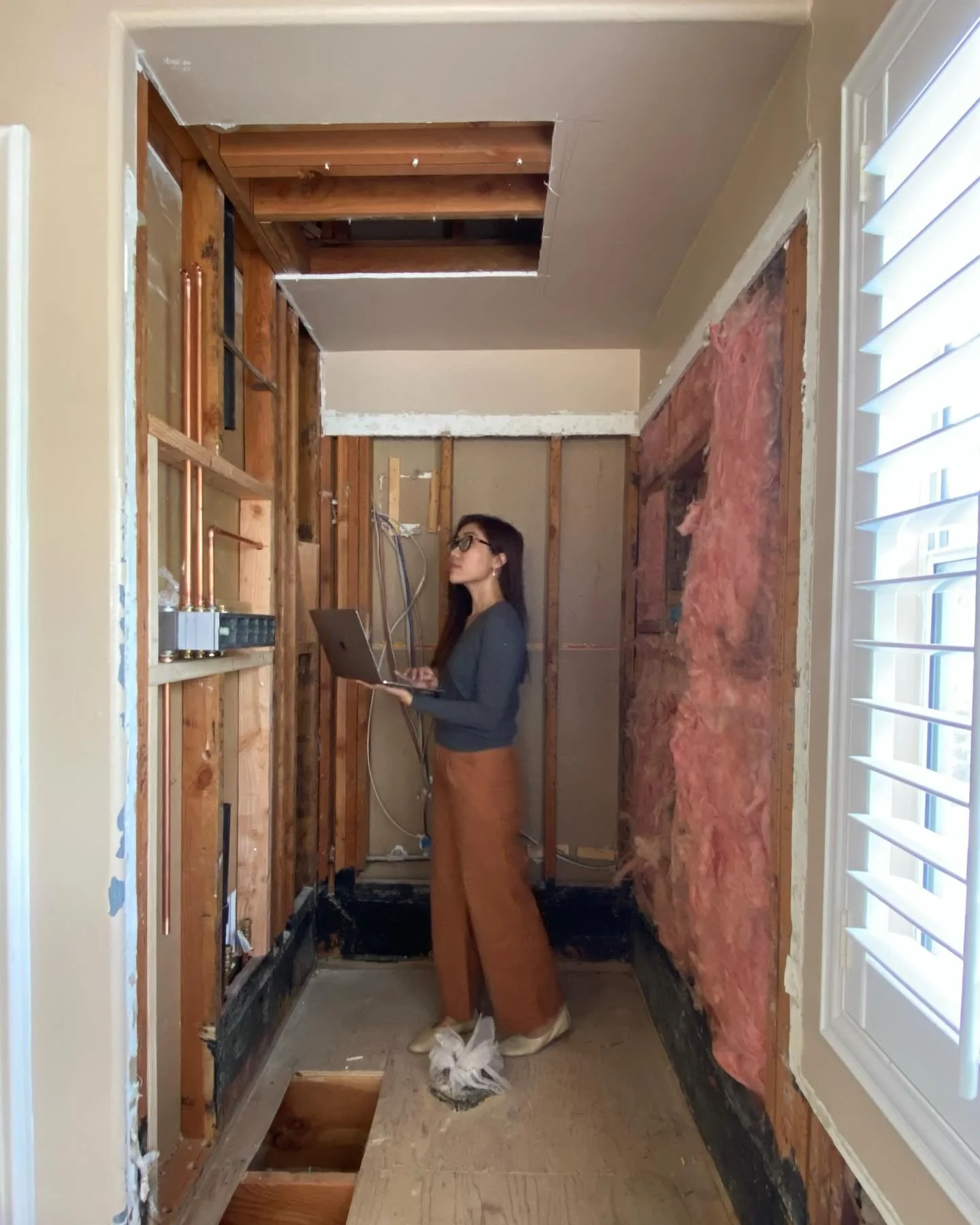 A spa-like retreat experience in the making. #MaisondeKhalilInteriors #LuxuryInteriors #MasterBathroomTransformation #MasterBathroomRemodel #CustomVanity #DesignWithIntention #TimelessDesign #RefinedSpaces #QuietLuxury #SouthernCaliforniaInteriorDesi