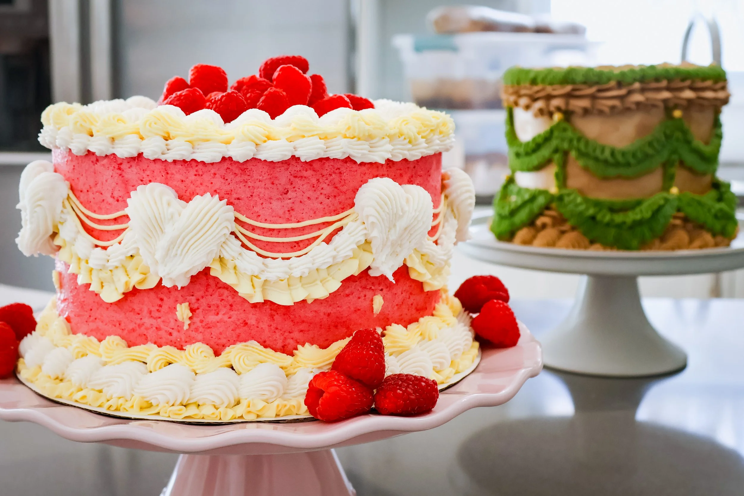 Gluten-free custom birthday cake with buttercream icing