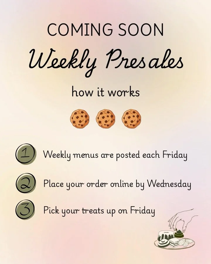 Something delicious is on the way!! Introducing Weekly Presales - a way to get your More For Me GF treat fix without having to place a big custom order! Weekly presale menus will begin as soon as our new website launches&hellip; and we&rsquo;re THIII