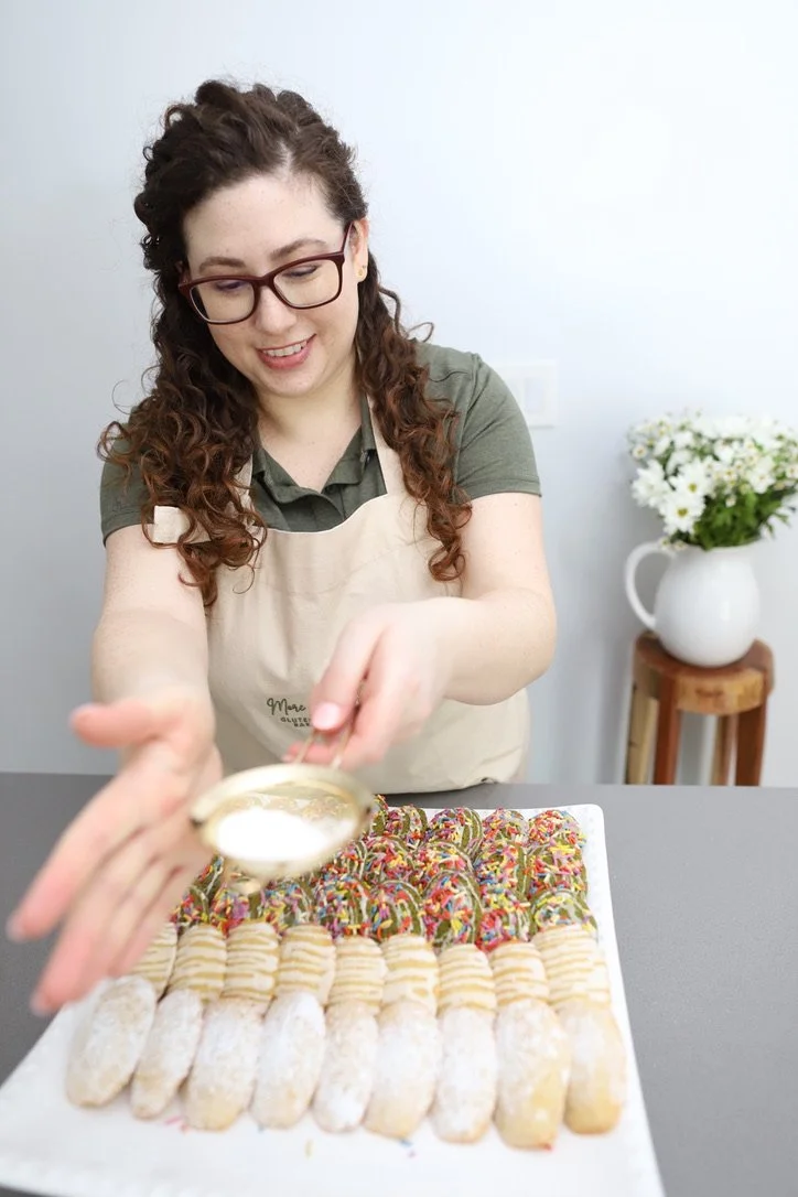 Gluten-free madeleines baked fresh in small batches