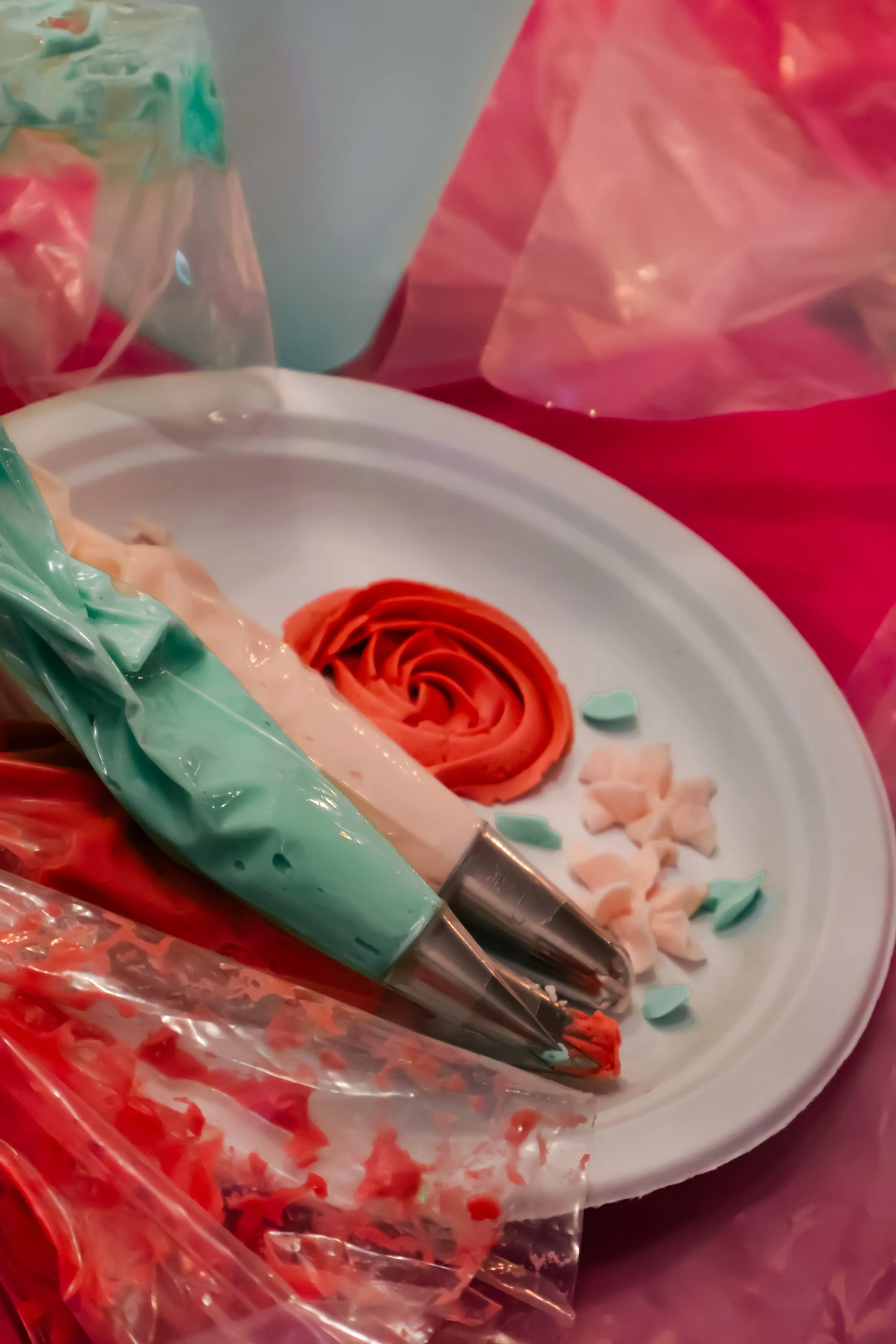 Event tablescape with gluten-free desserts and wine