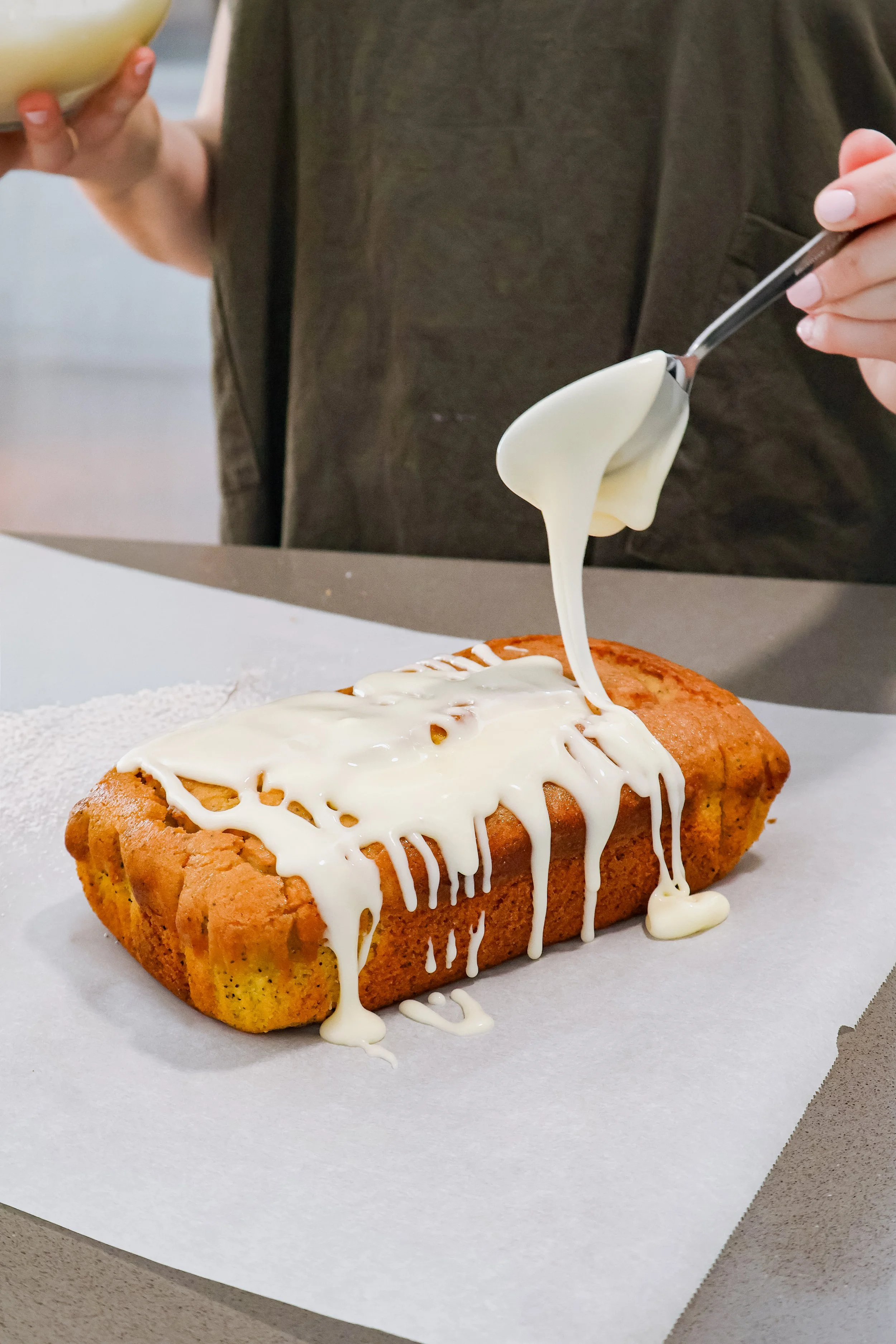 Dessert table spread with gluten-free cookies, cupcakes and madeleines