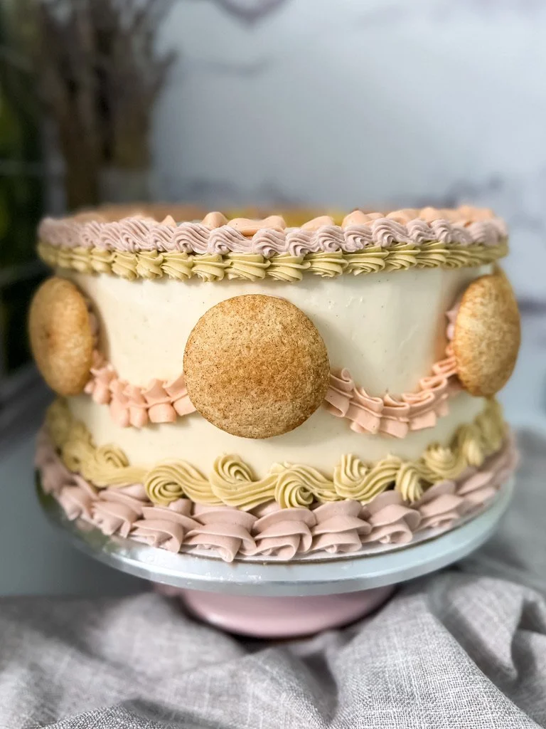 Gluten-free custom birthday cake with buttercream icing