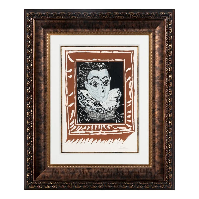 Pablo Picasso 
La Dame à la Collerette (Portrait de Jacqueline à la fraise), 1963