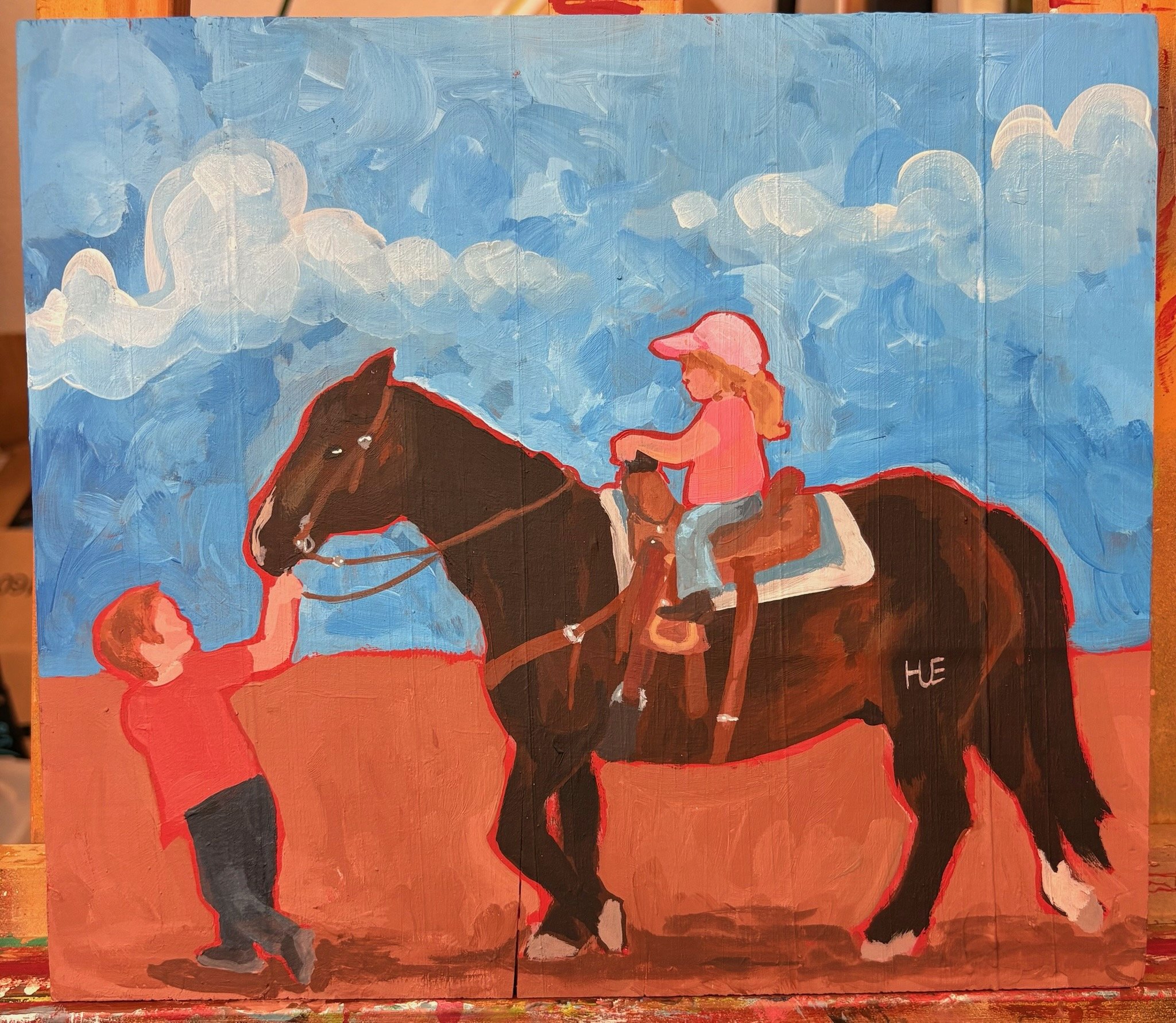 Stingrae LLC  John Barry, Homer, and Me painting.jpeg