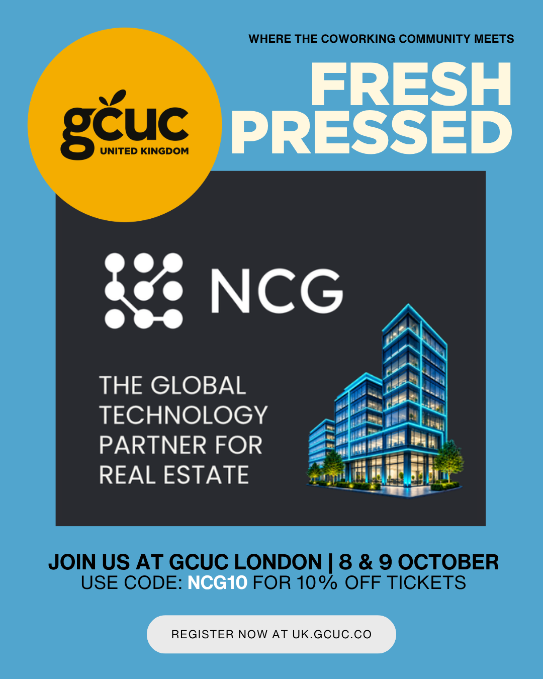 NCG Global to Sponsor GCUC London
