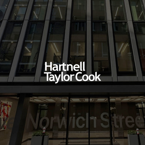 Office building with the names Hartnell Taylor Cook displayed on the front.