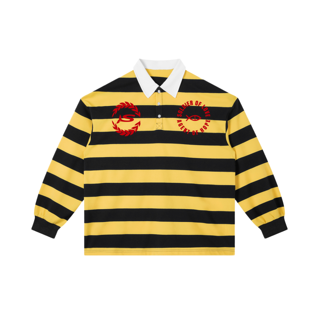 SOLAOH Seven Long-Sleeve Polo Shirt