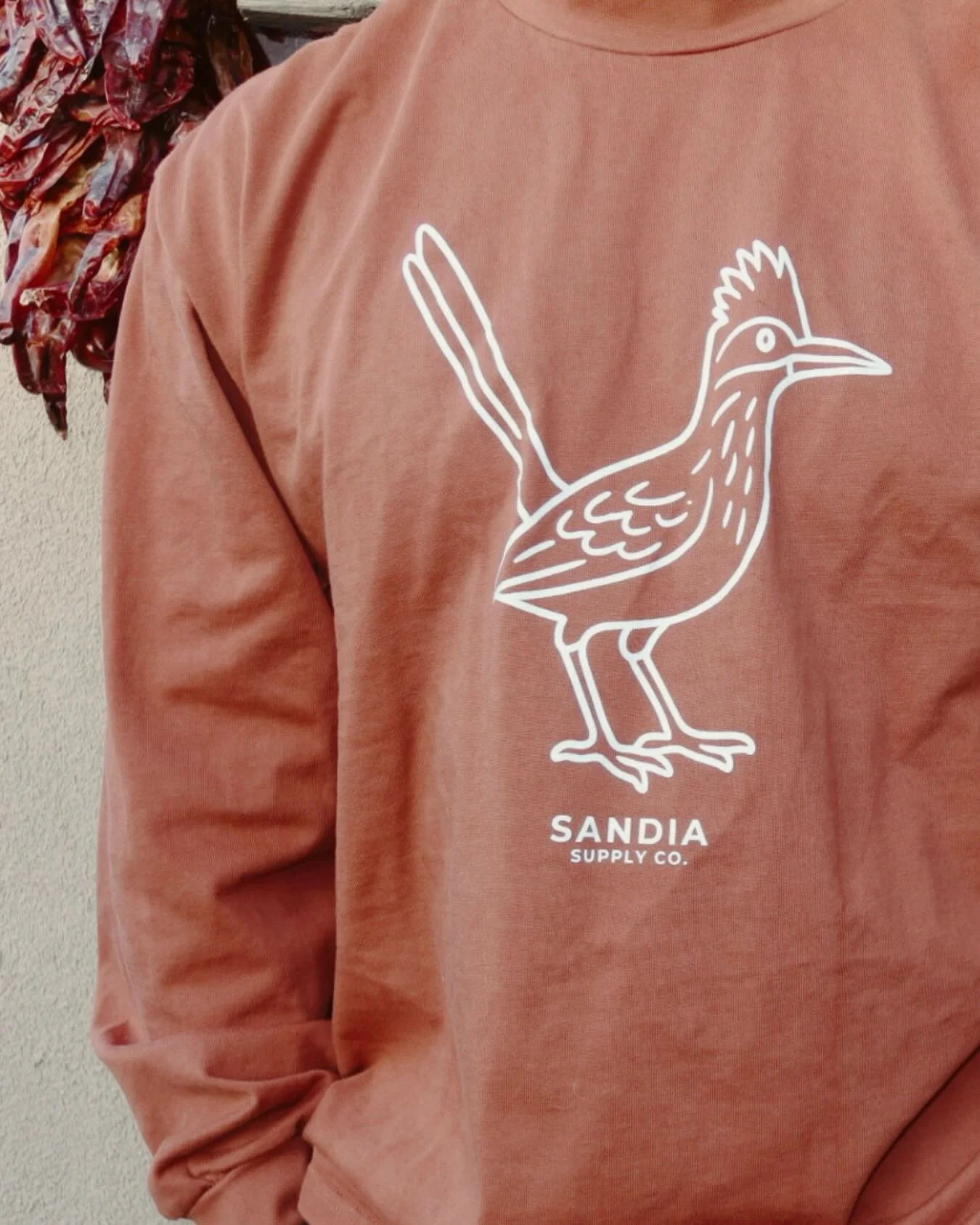 Our On the Run Heavyweight Long Sleeve is made to rep New Mexico wherever you are. Heavyweight feel, oversized fit, built for the long haul. 🤠