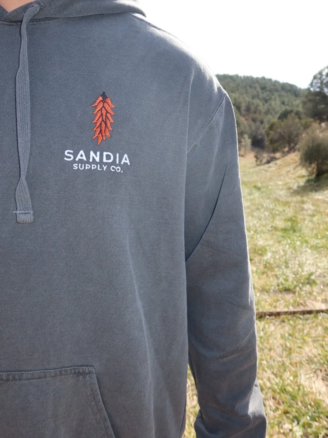 The embroidered ristra hoodie&mdash; an effortless everyday staple 🌶️