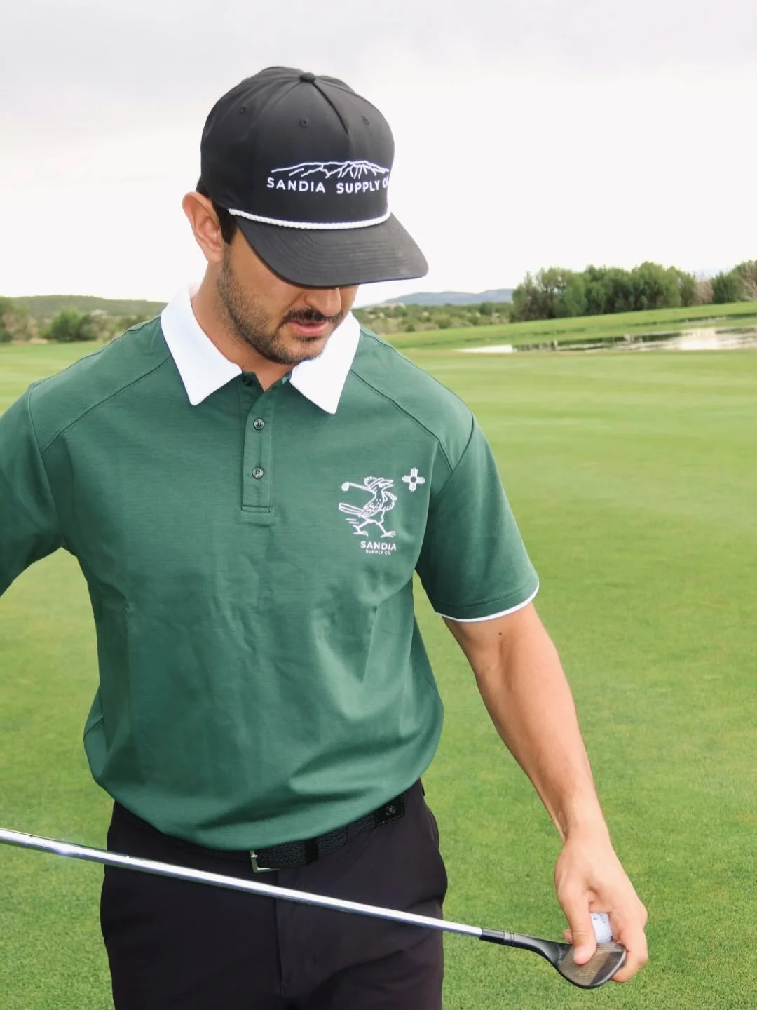 Meet your new go-to for tee times, tournament days, and everything after the 18th hole. ⛳️

Crafted from a soft, breathable cotton blend with just the right amount of stretch, it&rsquo;s made to keep you comfortable from the first drive to the last p