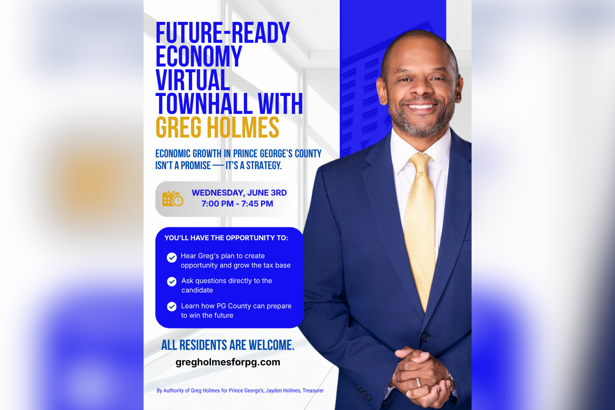 Future Ready Economy VIRTUAL Townhall with Greg Holmes