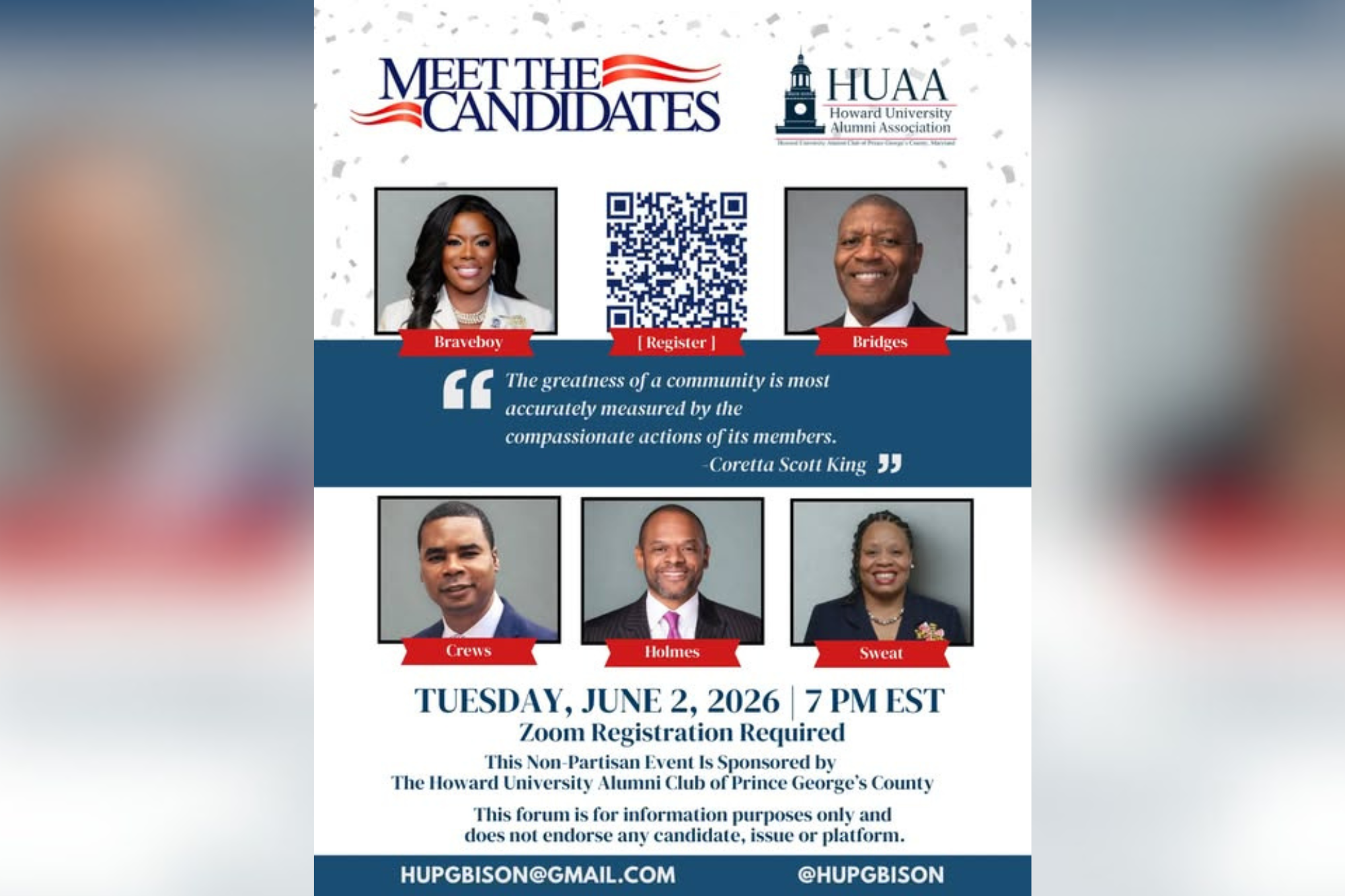 Virtual meet-and-greet with County Executive Candidates
