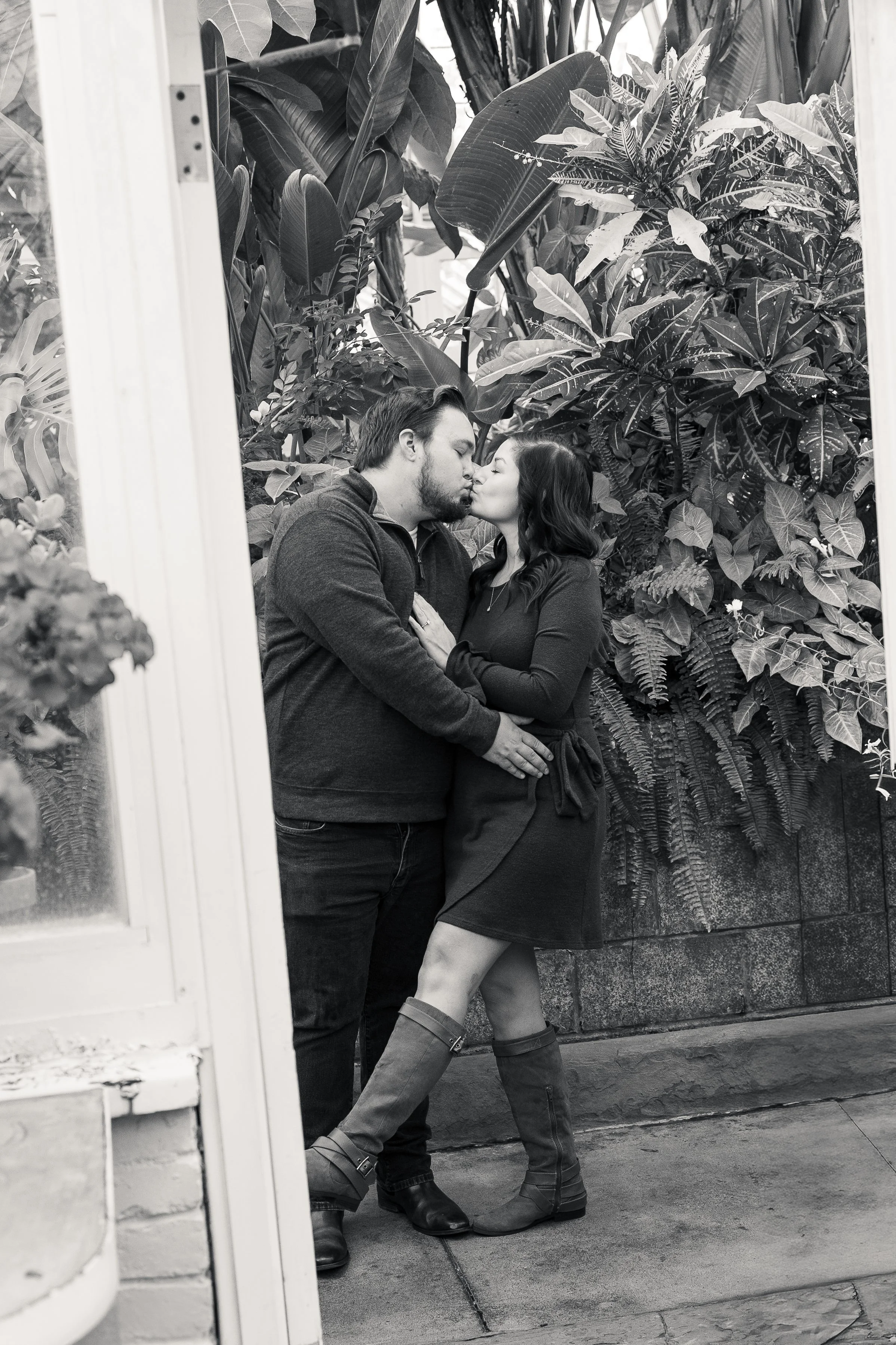 engagement photography in pittsburgh frick greenhouse