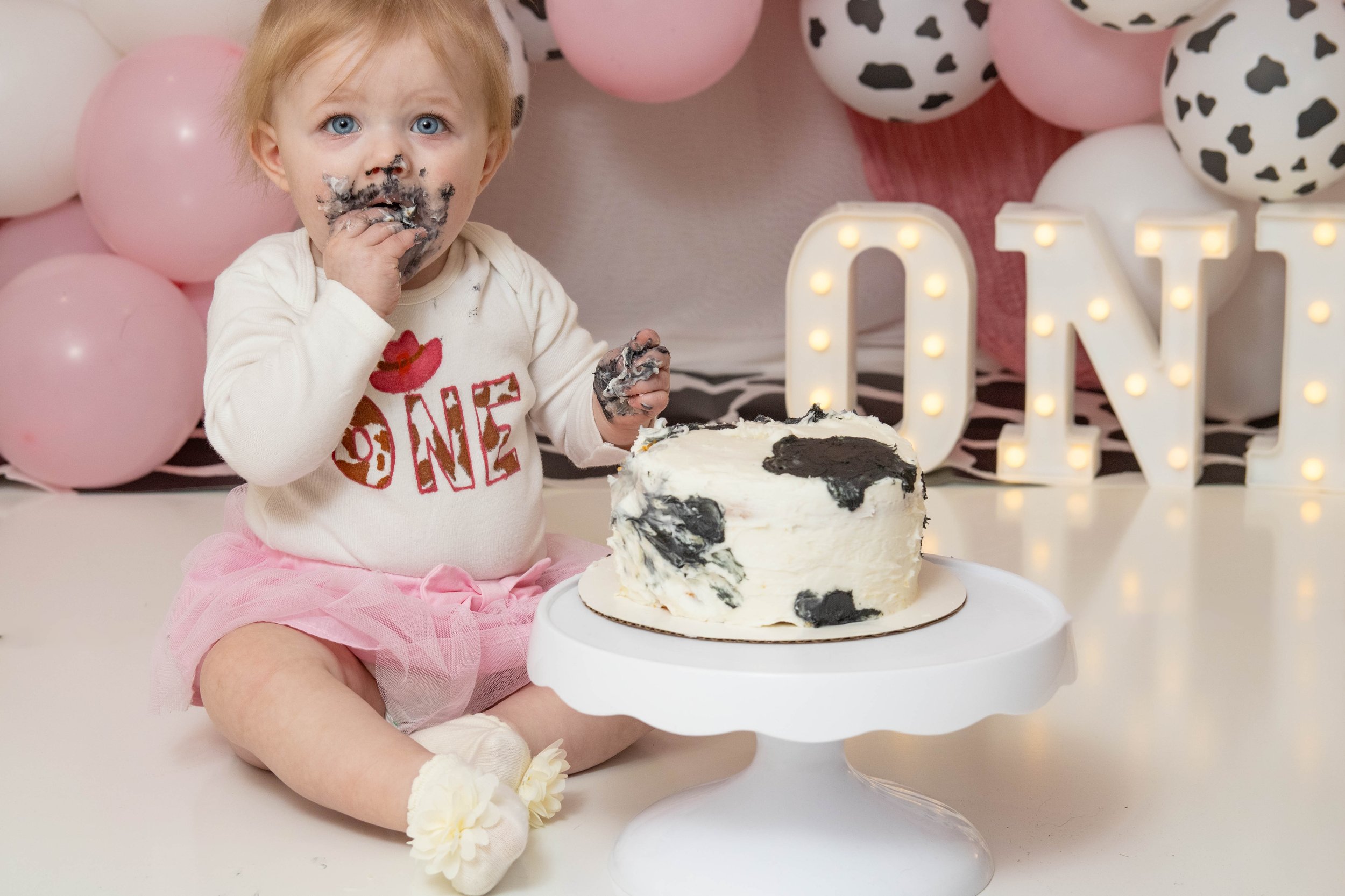 cake smash photography in  washington pa first birthday photo session milestone