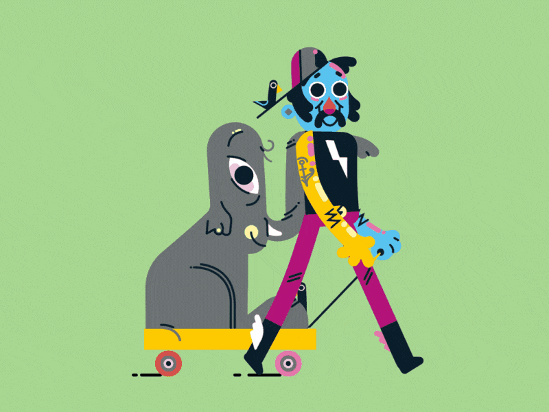 Man&Elephant Main Dribbble.gif