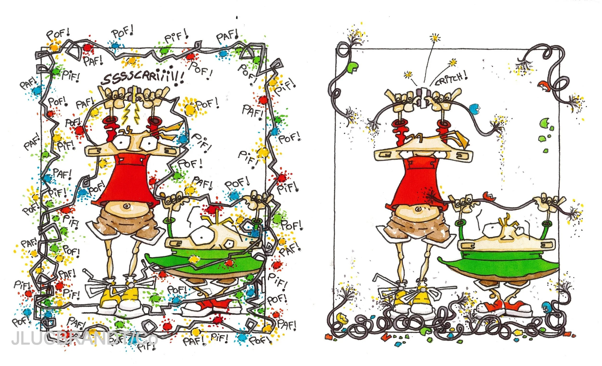 STRIP "Fil et Bul" Magazine CHIC-PLANETE - 2005 PL.2