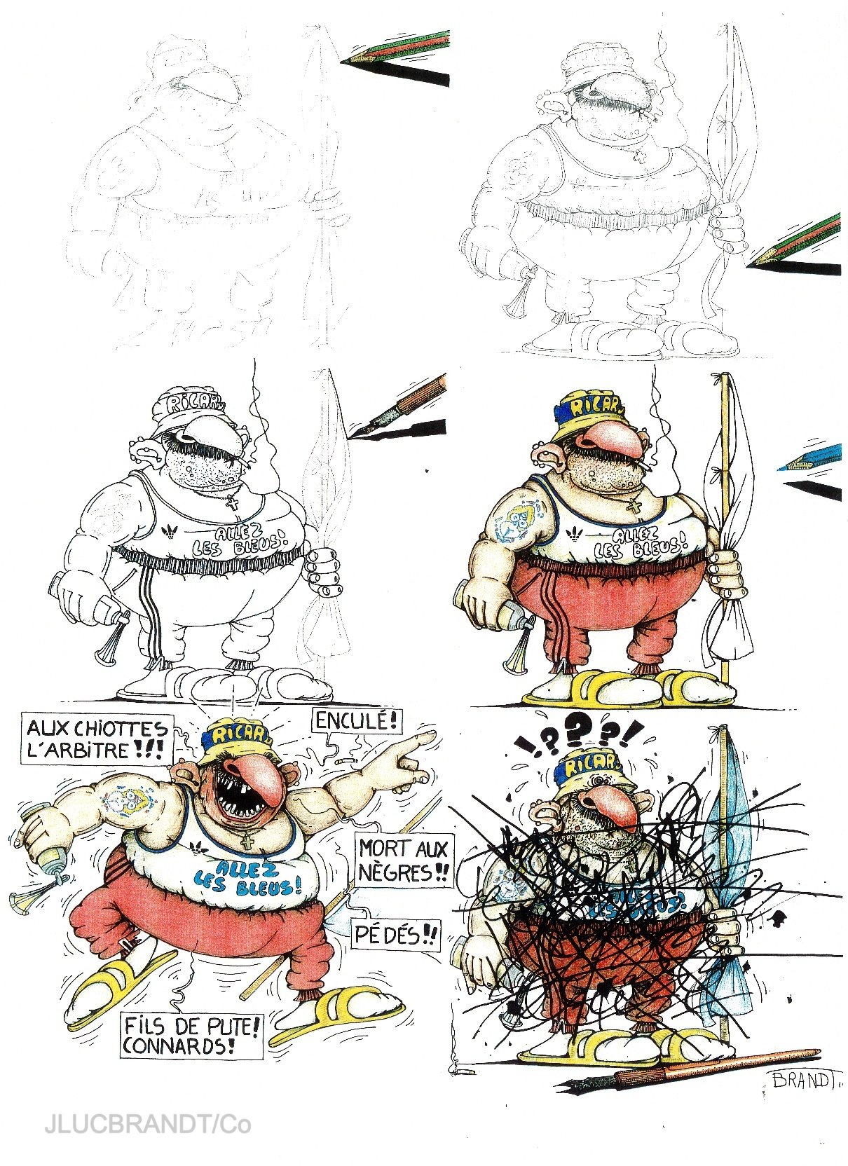STRIP projet "Une vie en gribouillis" - 1991