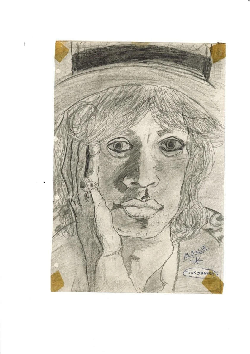 MICK JAGGER - Réalisé en 1972 à 10 ans