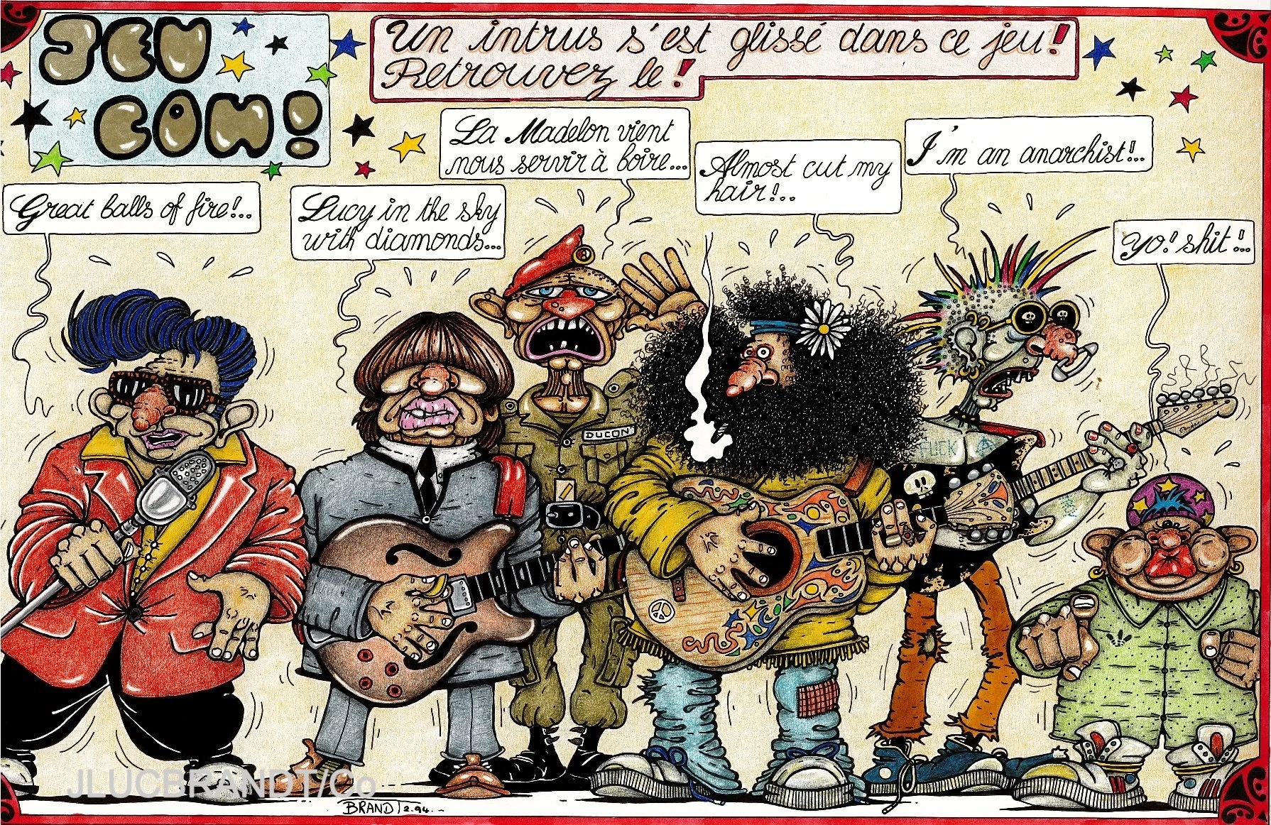 STRIP projet "Une vie en gribouillis" - 1994