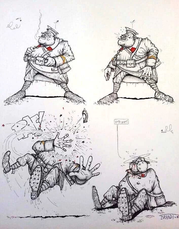STRIP projet "Une vie en gribouillis" - 1985