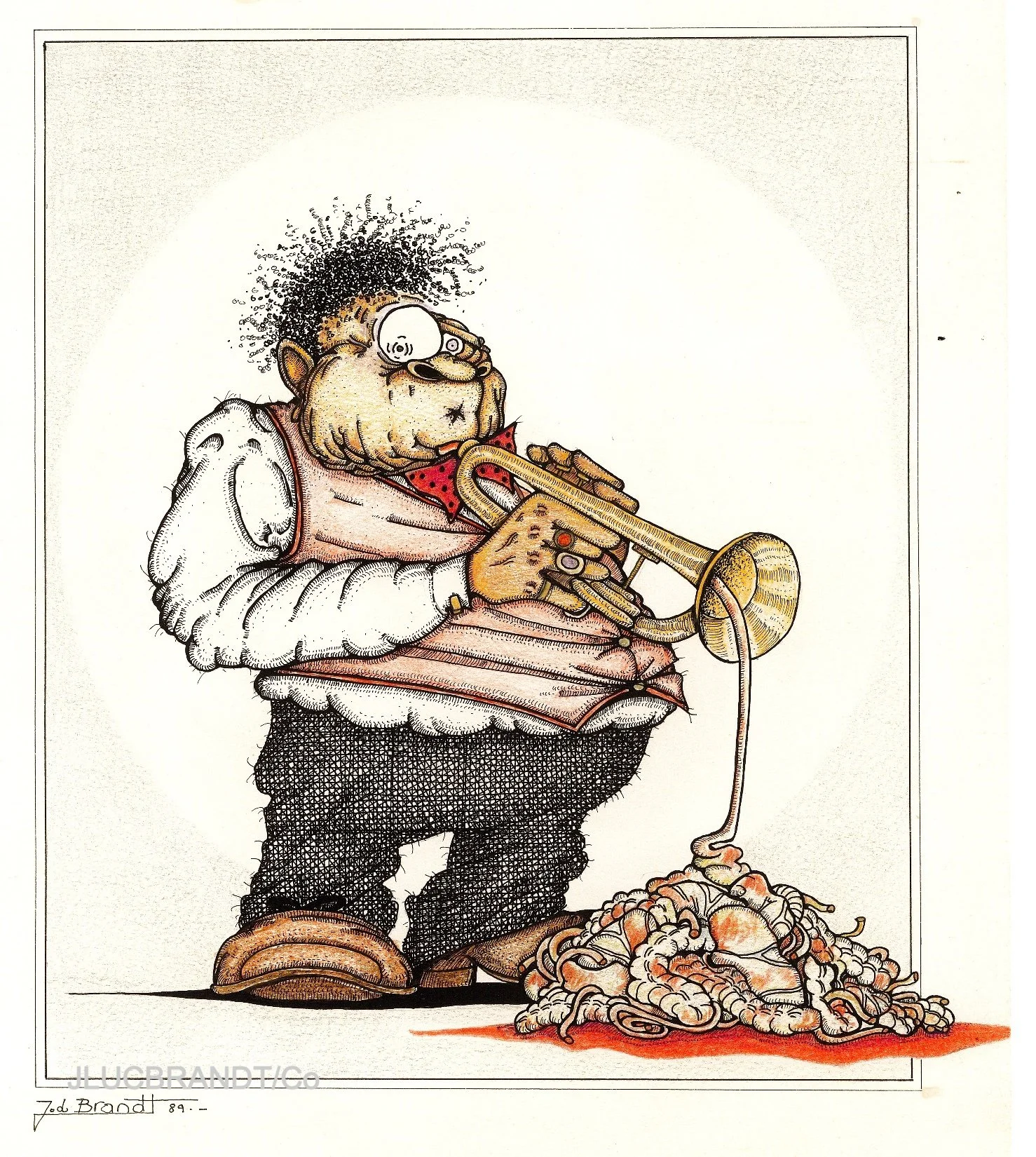 STRIP projet "Une vie en gribouillis" - 1989