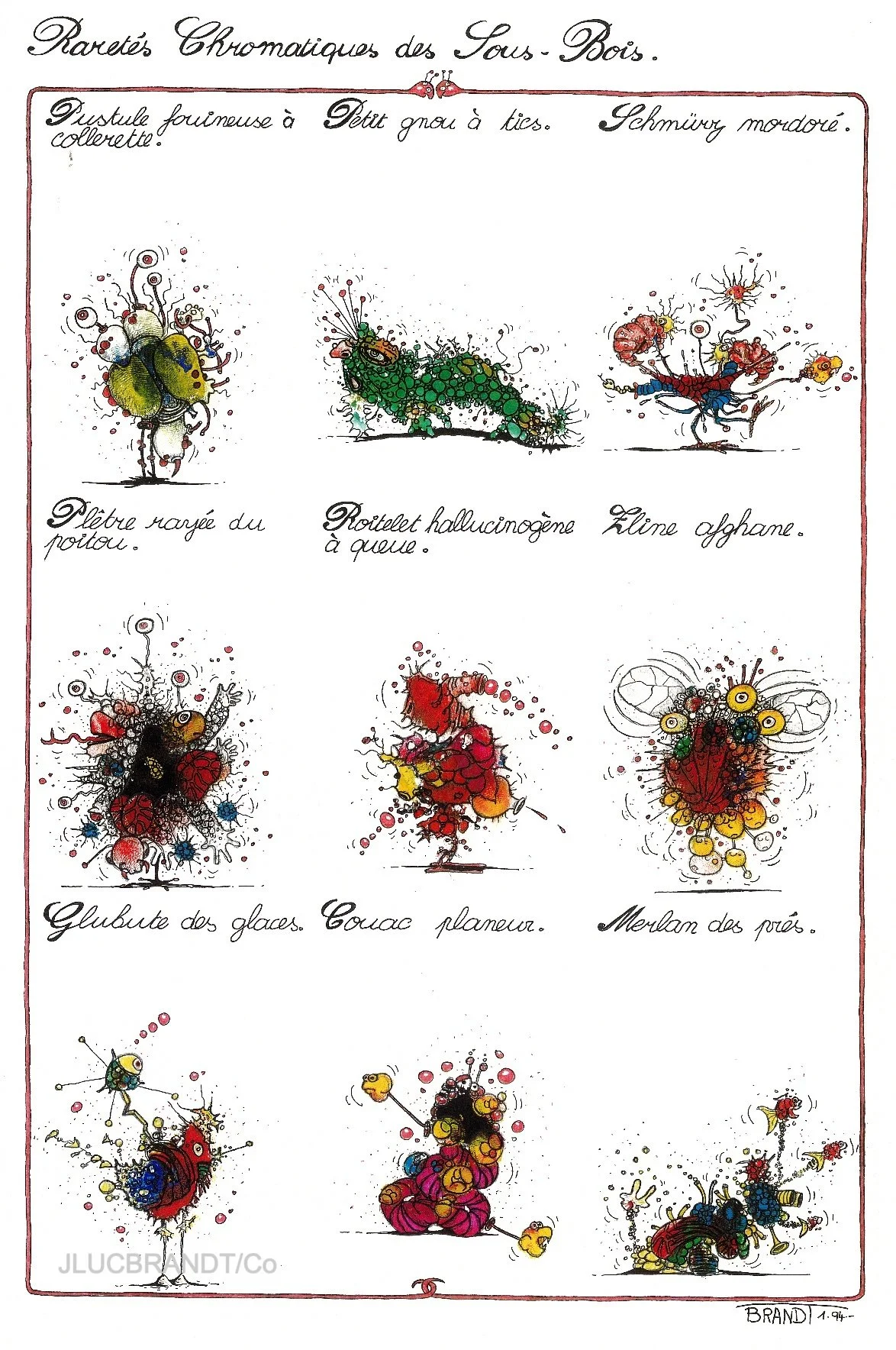 STRIP projet "Une vie en gribouillis" - 1994