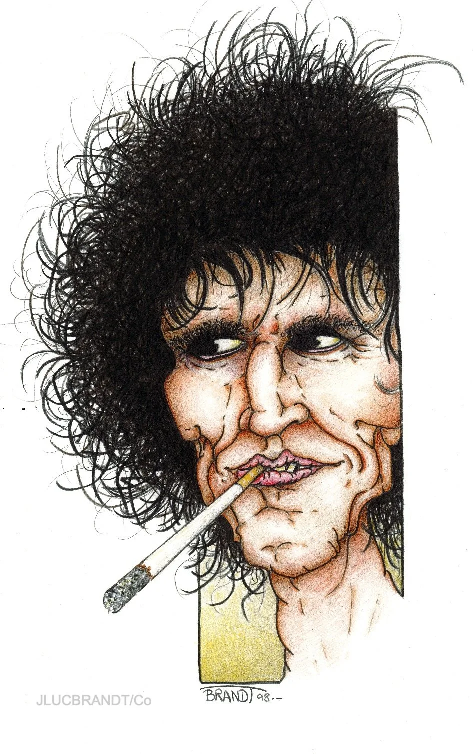 KEITH RICHARDS - Dessin 1998