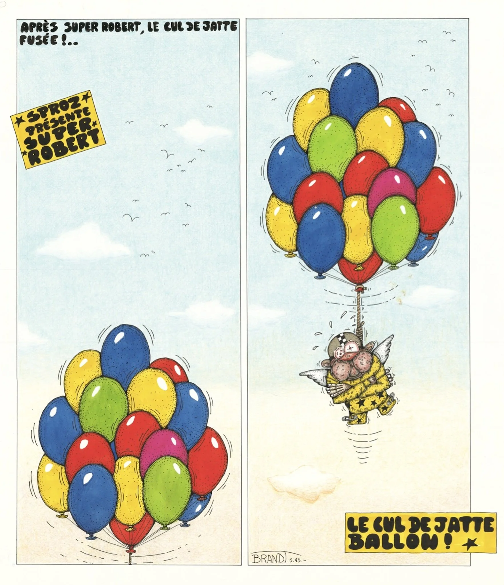STRIP projet "Une vie en gribouillis" - 1993