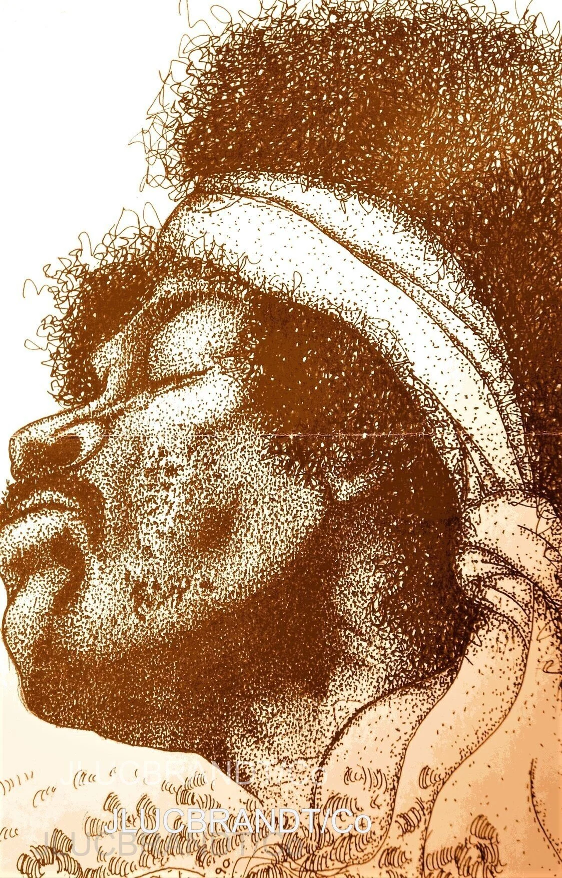 JIMI HENDRIX -Dessin 1983