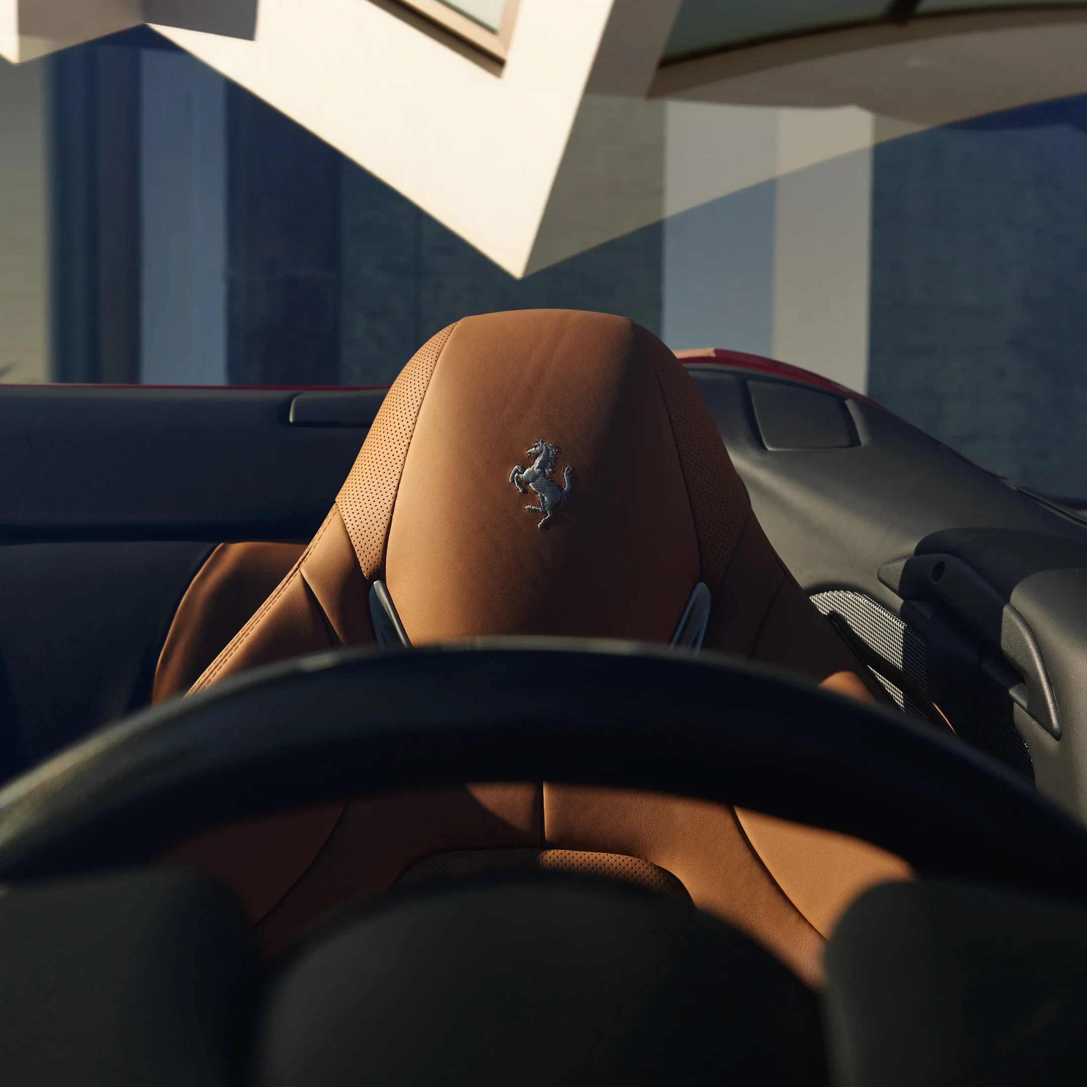 photographe automobile bourg en bresse – Statique Ferrari Portofino M Martin Solveig détail siège