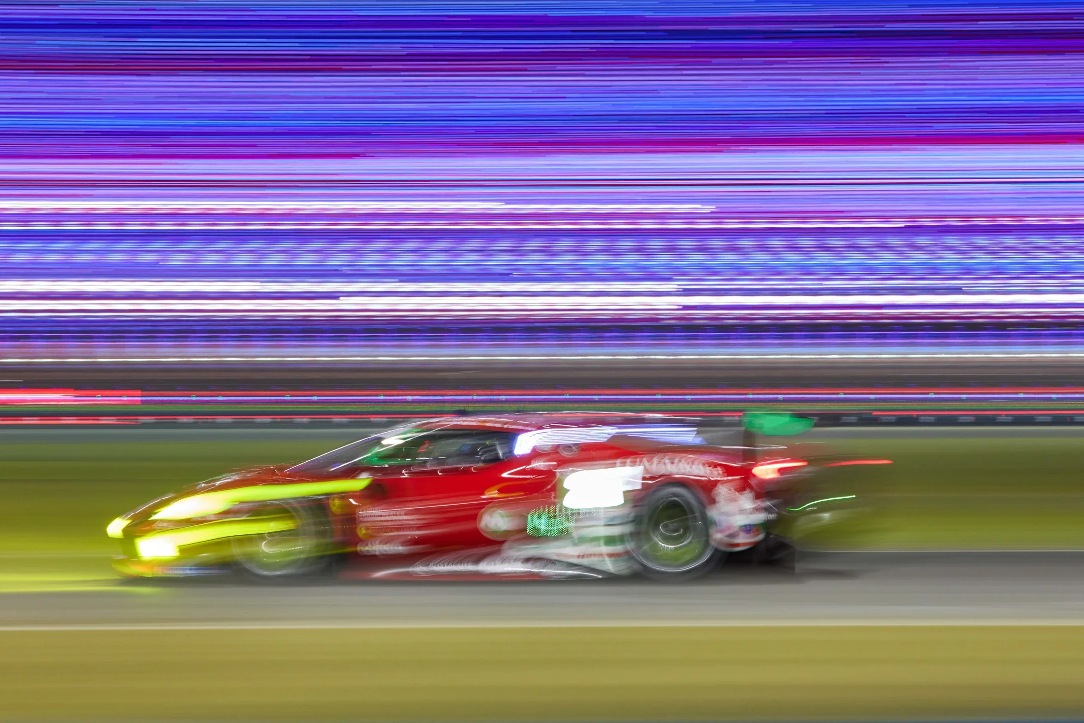 photographe bourg en bresse, Ain, Rhone Alpes, France - portfolio, Ferrari 296 GTD pendant les 24H de Daytona aux Etats Unis