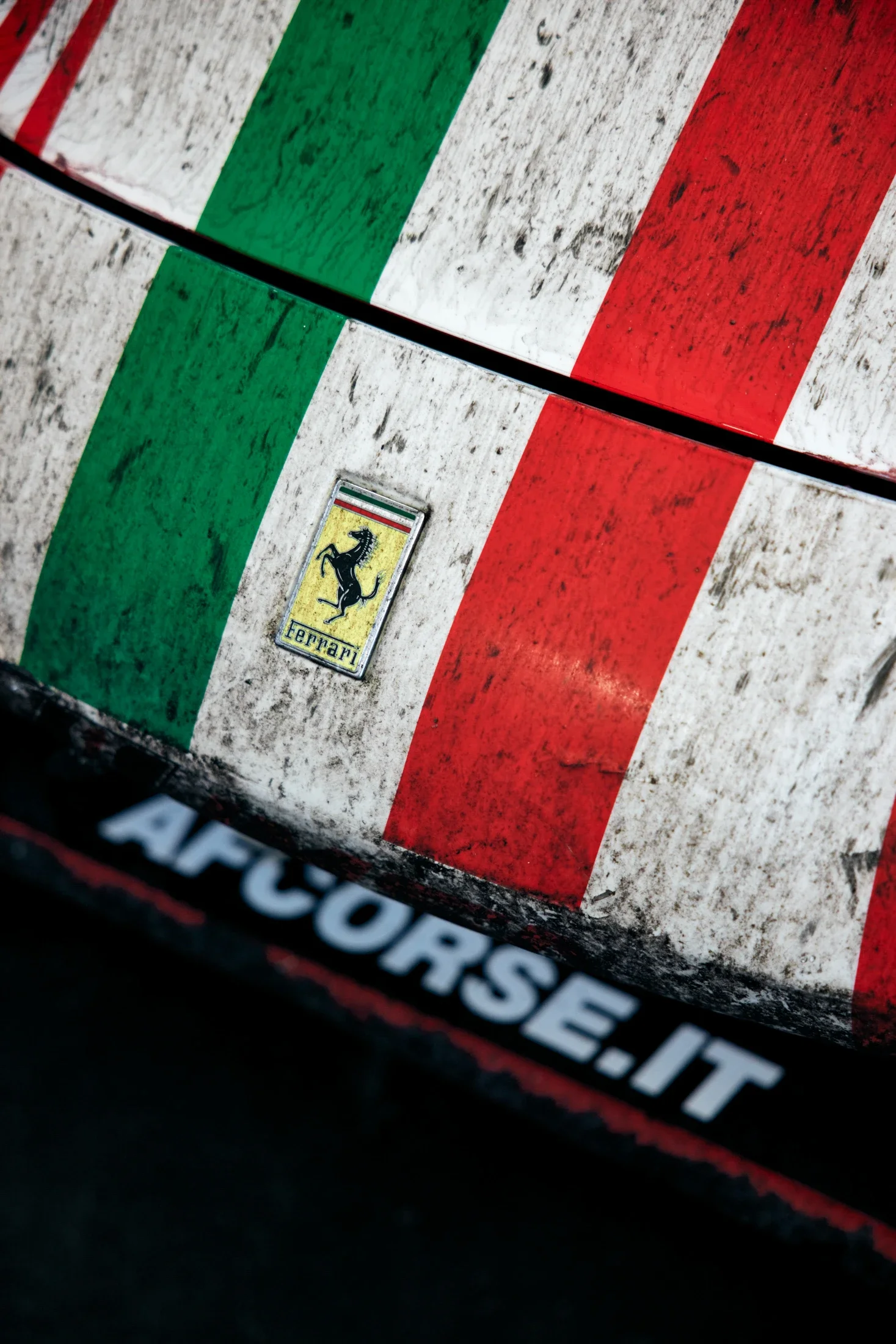 photographe automobile bourg en bresse – 24H de Daytona USA IMSA détail Ferrari 488 GTD après