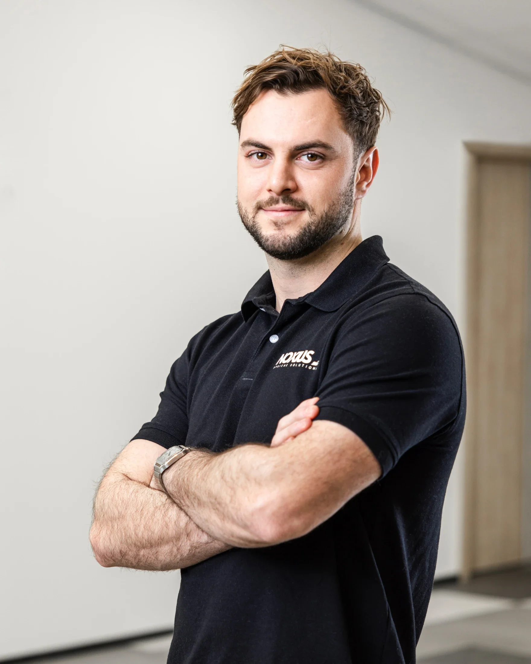 photographe corporate bourg en bresse – Noxius Hygiène Solutions portrait Simon Dorrival à Bourg en Bresse