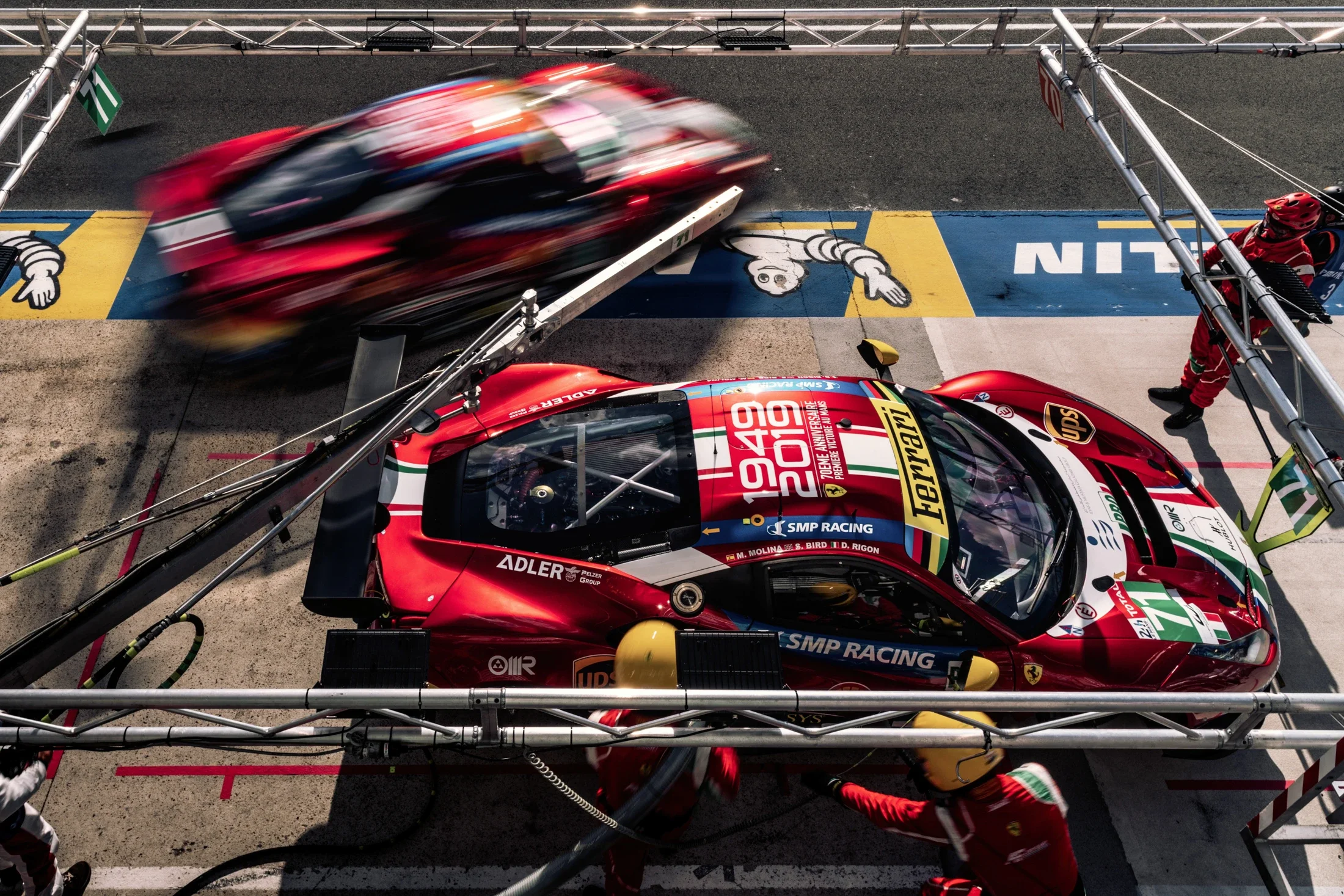 photographe automobile bourg en bresse – Reportage Team Ferrari AF CORSE WEC 2019 pitstop