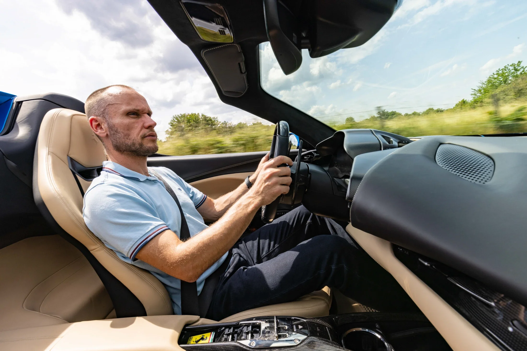 essai presse Ferrari Purosangue Dynamique route France