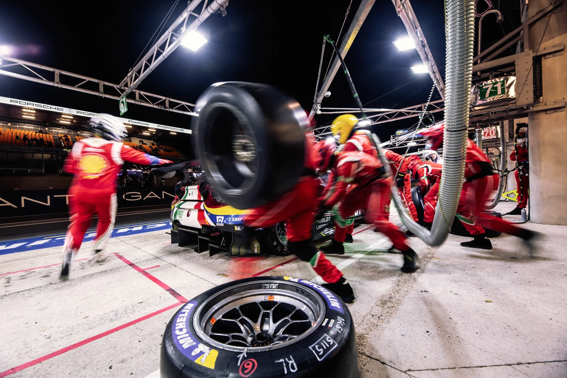 photographe automobile bourg en bresse – Reportage Team Ferrari AF CORSE WEC 2019 pitstop rapide