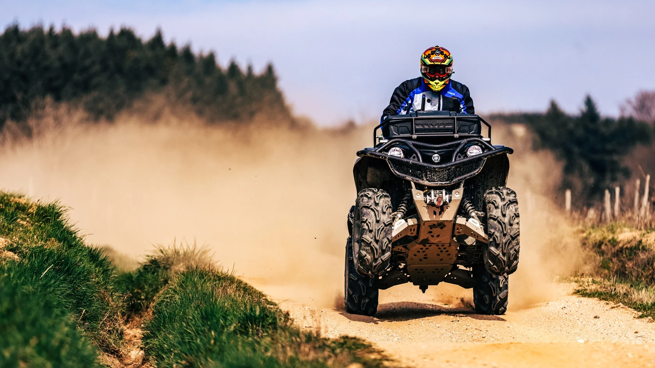 photographe automobile bourg en bresse – image communication Yamaha Off Road Experience Beaujolais quad saut